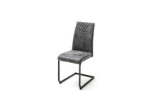 Esszimmerstuhl >Agia< (4-er Set) in Anthrazit aus Metall - 42x95x59cm (BxHxT)