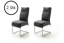 Esszimmerstuhl >Azul< (2-er Set) in  aus Metall - 45x101x65cm (BxHxT)
