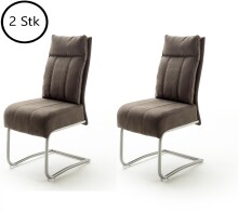 Esszimmerstuhl >Azul< (2-er Set) in  aus Metall - 45x101x65cm (BxHxT)