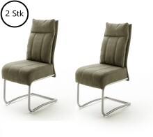 Esszimmerstuhl >Azul< (2-er Set) in  aus Metall - 45x101x65cm (BxHxT)