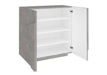 Schuhschrank >Piacenza< in Beton Nachbildung - 81x86x38cm (BxHxT)