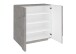 Schuhschrank >Piacenza< in Beton Nachbildung - 81x86x38cm (BxHxT)