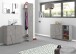 Schuhschrank >Piacenza< in Beton Nachbildung - 81x86x38cm (BxHxT)