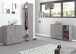 Schuhschrank >Piacenza< in Beton Nachbildung - 81x86x38cm (BxHxT)