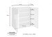 Schuhschrank >Piacenza< in Beton Nachbildung - 81x86x38cm (BxHxT)