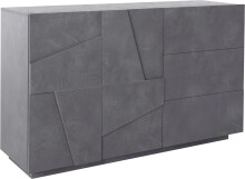 Sideboard >Piacenza< Beton oder Schiefer oder Weiß-Hochglanz