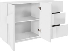 Sideboard >Piacenza< Beton oder Schiefer oder Weiß-Hochglanz