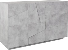 Sideboard >Piacenza< in Beton Nachbildung - 140x86x44cm (BxHxT)