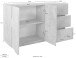 Sideboard >Piacenza< in Beton Nachbildung - 140x86x44cm (BxHxT)