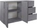 Sideboard >Piacenza< in Schiefer Nachbildung - 140x86x44cm (BxHxT)
