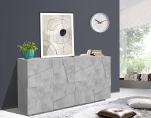 Sideboard >Piacenza< in Beton Nachbildung -...