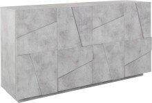 Sideboard >Piacenza< in Beton Nachbildung - 162,5x86x44cm (BxHxT)