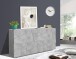 Sideboard >Piacenza< in Beton Nachbildung - 162,5x86x44cm (BxHxT)