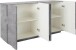 Sideboard >Piacenza< in Beton Nachbildung - 162,5x86x44cm (BxHxT)