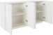 Sideboard >Piacenza< in Weiß-Hochglanz - 162,5x86x44cm (BxHxT)