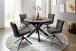 Esszimmerstuhl >Kissamos< (2-er Set) in Anthrazit aus Metall - 57x89x66 (BxHxT)