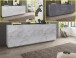 Sideboard >Piacenza< Beton oder Schiefer oder Weiß-Hochglanz
