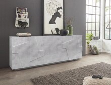 Sideboard >Piacenza< in Beton Nachbildung -...