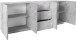 Sideboard >Piacenza< in Beton Nachbildung - 220x86x44cm (BxHxT)