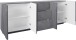 Sideboard >Piacenza< in Schiefer Nachbildung - 220x86x44cm (BxHxT)