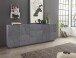 Sideboard >Piacenza< in Schiefer Nachbildung - 220x86x44cm (BxHxT)