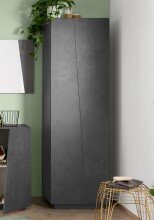 Garderobenschrank >Viterbo< in Schiefer Nachbildung...