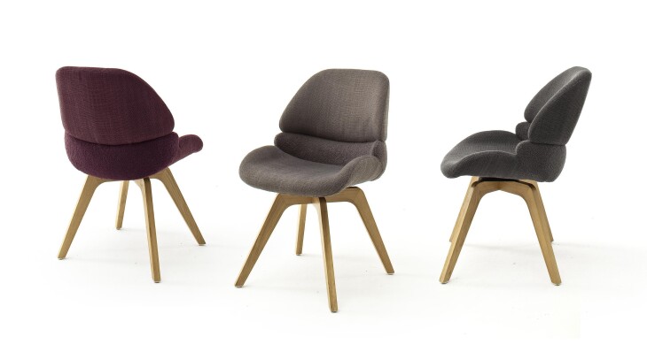 Esszimmerstuhl >Elassona< (2-er Set) in  aus Massivholz - 52x85x65cm (BxHxT)