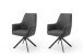 Esszimmerstuhl >Serifos< (2-er Set) in Anthrazit aus Metall - 60x92x65cm (BxHxT)