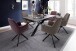 Esszimmerstuhl >Serifos< (2-er Set) in Rot Merlot aus Metall - 60x92x65 (BxHxT)