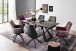 Esszimmerstuhl >Serifos< (2-er Set) in Rot Merlot aus Metall - 60x92x65 (BxHxT)