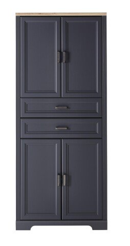 Aktenschrank >Jasmin< in Graphit - 86x204x38cm (BxHxT)