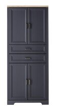 Aktenschrank >Jasmin< in Graphit - 86x204x38cm (BxHxT)
