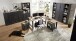 Aktenschrank >Jasmin< in Graphit - 86x204x38cm (BxHxT)