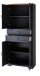 Aktenschrank >Jasmin< in Graphit - 86x204x38cm (BxHxT)