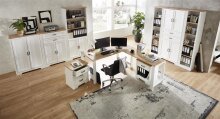 Aktenschrank >Jasmin< in Pinie hell - 86x204x38cm (BxHxT)