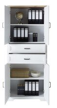 Aktenschrank >Jasmin< in Pinie hell - 86x204x38cm (BxHxT)