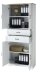 Aktenschrank >Jasmin< in Pinie hell - 86x204x38cm (BxHxT)