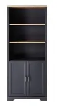 Aktenschrank >Jasmin< in Graphit - 86x204x38cm (BxHxT)