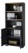 Aktenschrank >Jasmin< in Graphit - 86x204x38cm (BxHxT)