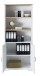 Aktenschrank >Jasmin< in Pinie hell - 86x204x38cm (BxHxT)