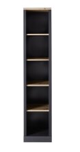 Aktenregal >Jasmin< in Graphit - 43x204x38cm (BxHxT)