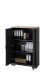 Aktenschrank >Jasmin< in Graphit - 86x127x38cm (BxHxT)