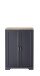 Aktenschrank >Jasmin< in Graphit - 86x127x38cm (BxHxT)