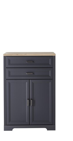 Aktenschrank >Jasmin< in Graphit - 86x127x38cm (BxHxT)
