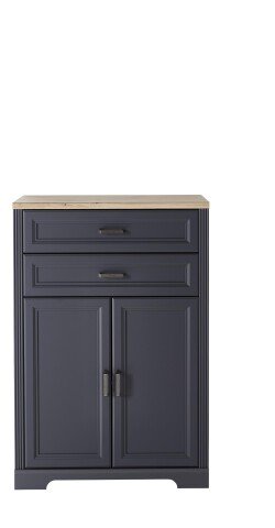 Aktenschrank >Jasmin< in Graphit - 86x127x38cm (BxHxT)
