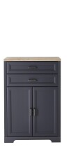 Aktenschrank >Jasmin< in Graphit - 86x127x38cm (BxHxT)