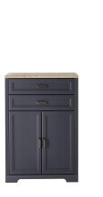 Aktenschrank >Jasmin< in Graphit - 86x127x38cm (BxHxT)