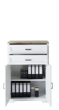 Aktenschrank >Jasmin< in Pinie hell - 86x127x38cm (BxHxT)