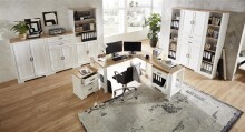Aktenschrank >Jasmin< in Pinie hell - 86x127x38cm (BxHxT)