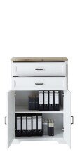 Aktenschrank >Jasmin< in Pinie hell - 86x127x38cm (BxHxT)